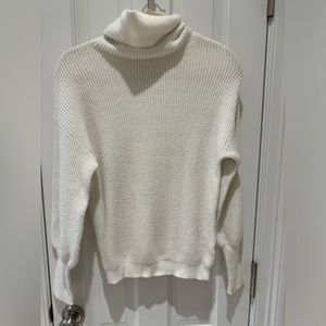 Ivory turtleneck sweater